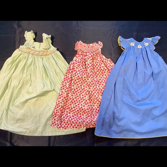 Lot 6 girls size 6 dresses Lands’ End Papp d’ Anjo - Picture 3 of 7